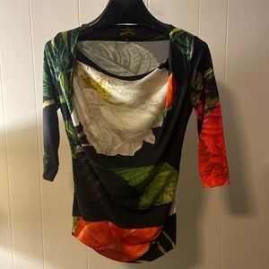 Vivienne Westwood Anglomania Print Knit Top Size Medium